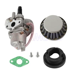 High - Performance Carburetor with Steel Air Filter and Stack for Mini Motorbikes and ATVs (Silver)