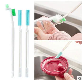 

Bottle Feeding Bottle Decontamination xi bei shua Set Sink Slot Cleaning Small Brush Kitchen Long Handle Cleaning Brush Three Pi