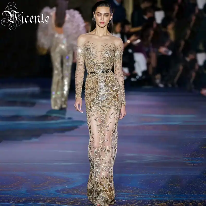 fish scale sequin dress