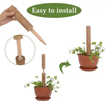 

High Quality Coir Totem Pole Safe Plant Climbing Rod Support Extension Coir Moss Stick For Climbing Indoor Outdoor Plants