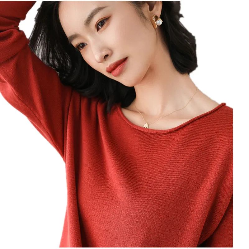 

Female Loose Knitted Sweater Women Long Sleeve Woman Pullovers Sweaters Casual Autumn Winter Warm Sweaters Clothes 3008 07