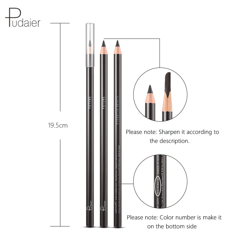 

10 Colors Eyebrow Pencil Waterproof Long Lasting Black Brown Hard Eyebrow Pen Cosmetics Brow Makeup Tool Eyebrow Stencil TSLM1