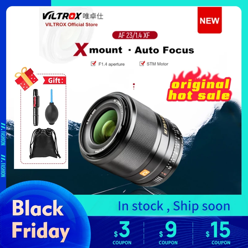 VILTROX 23 мм f1.4 XF Автофокус Макро объектив APS C компактный широкоугольный с апертурой