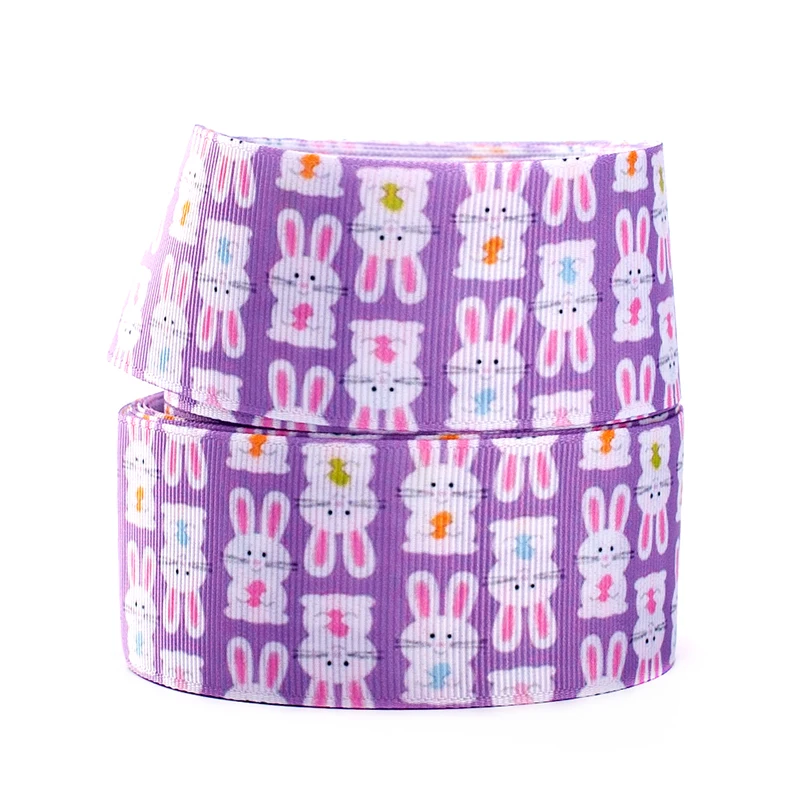 10 ярдов различных размеров Grosgrain ленты Пасхальный день кролик лента с
