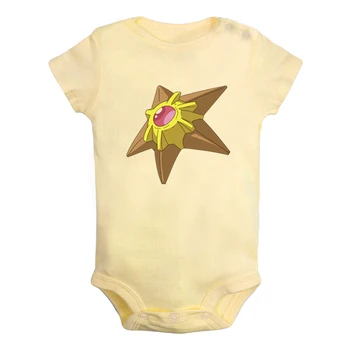 

Cartoon Pokemon Psyduck Staryu Tauros Goldeen Design Newborn Baby Boys Girls Outfits Jumpsuit Printing Infant Bodysuit Clothes