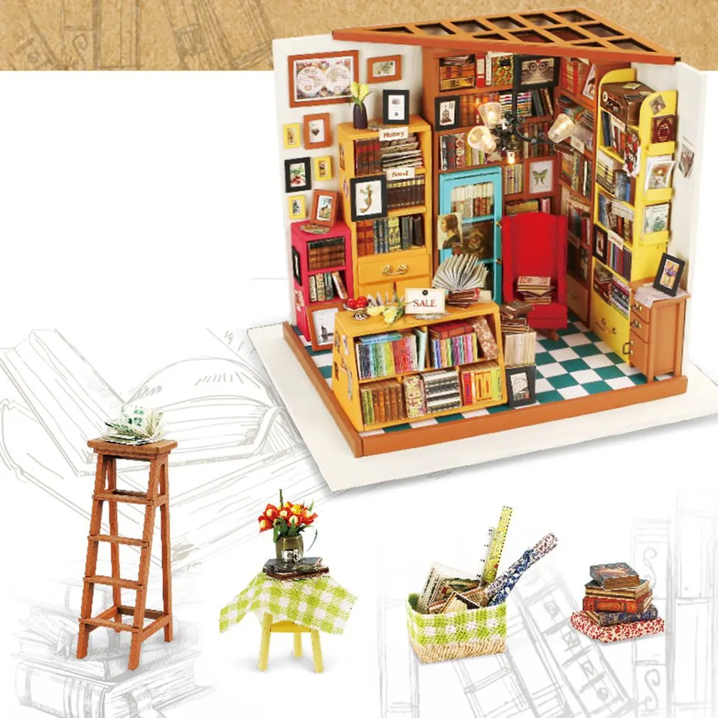 3D трехмерная модель пазла в сборе ручной работы сделай сам коттедж подарок на