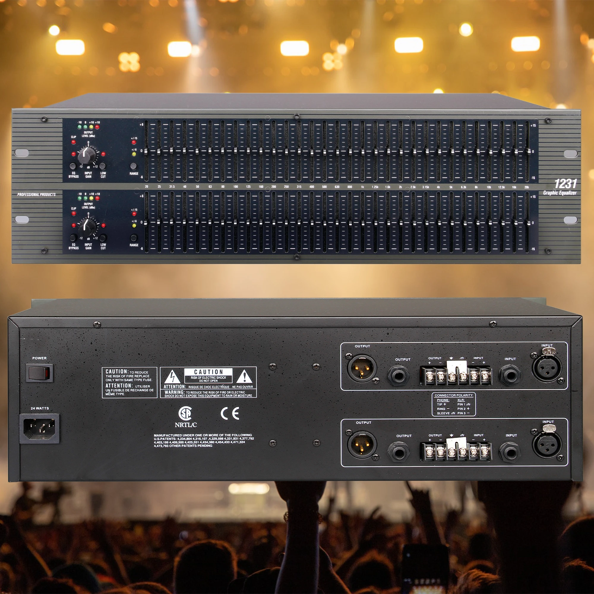 US $98.00 Betagear EQ1231 Dual Graphic Equalizer Audio Profissional Procesador Audio Ecualizador De Audio Ecualizador Grafico 31 Band