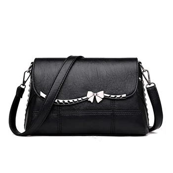 

Fashion Rivet Bags Ladies PU Leather Women's Handbags New Hot Sale Soft Leather Shoulder Bags For Women Messenger Bags