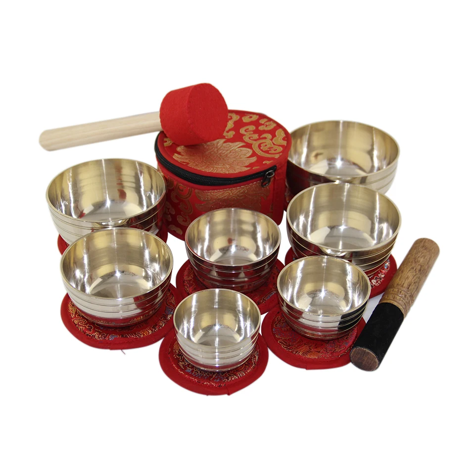Himalayan Singing Bowl Sets Chakra Healing Tibetan Hammered Himalayan