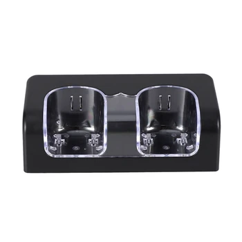 

Dual Charging Battery Pack Handle Base Charger Blue LED Light Remote Control Dual Charging Base Suitable for Wii