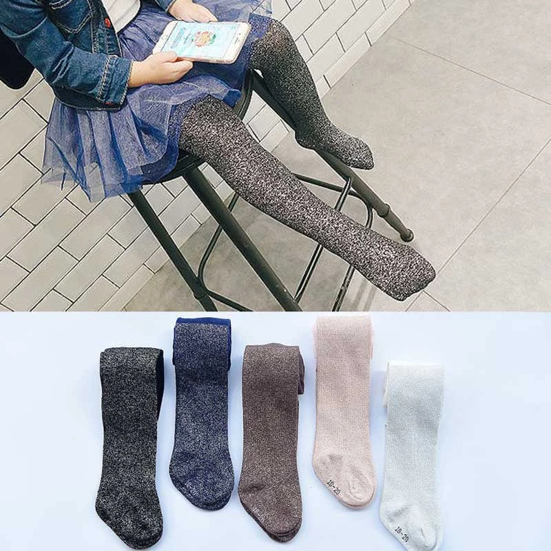 baby girl glitter tights