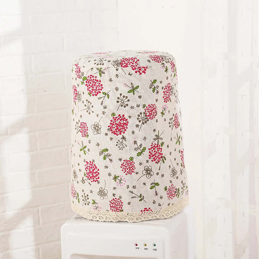 Printed Plant Cloth Drinking Fountains Barrels Protective Cover Water