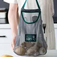 Моющиеся экологически чистые сумки многоразовые сетчатые фрукты овощи еда кухня дома хранения висячие сетчатые сумки портативная хозяйственная сумка
