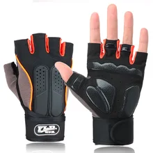 Фитнес перчатки для тяжелой атлетики мужские и женские дышащие противоскользящие силовые тренировочные перчатки на пол пальца настраиваемые Силиконовые наручные