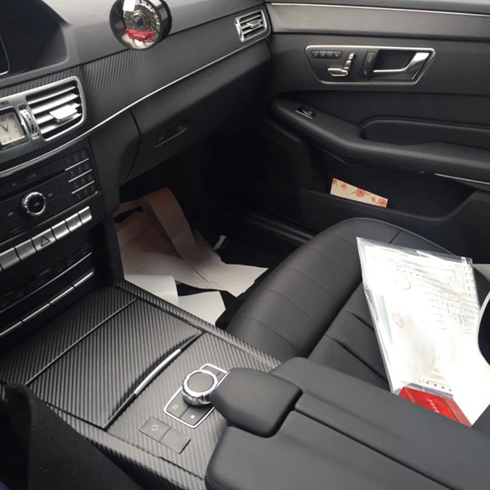 Carbon Fiber Abs Auto Dashboard Zubehör Tür Streifen für Mercedes Benz E  Klasse W212 2014 2015 Auto Kit 2016 styling dekoration - AliExpress