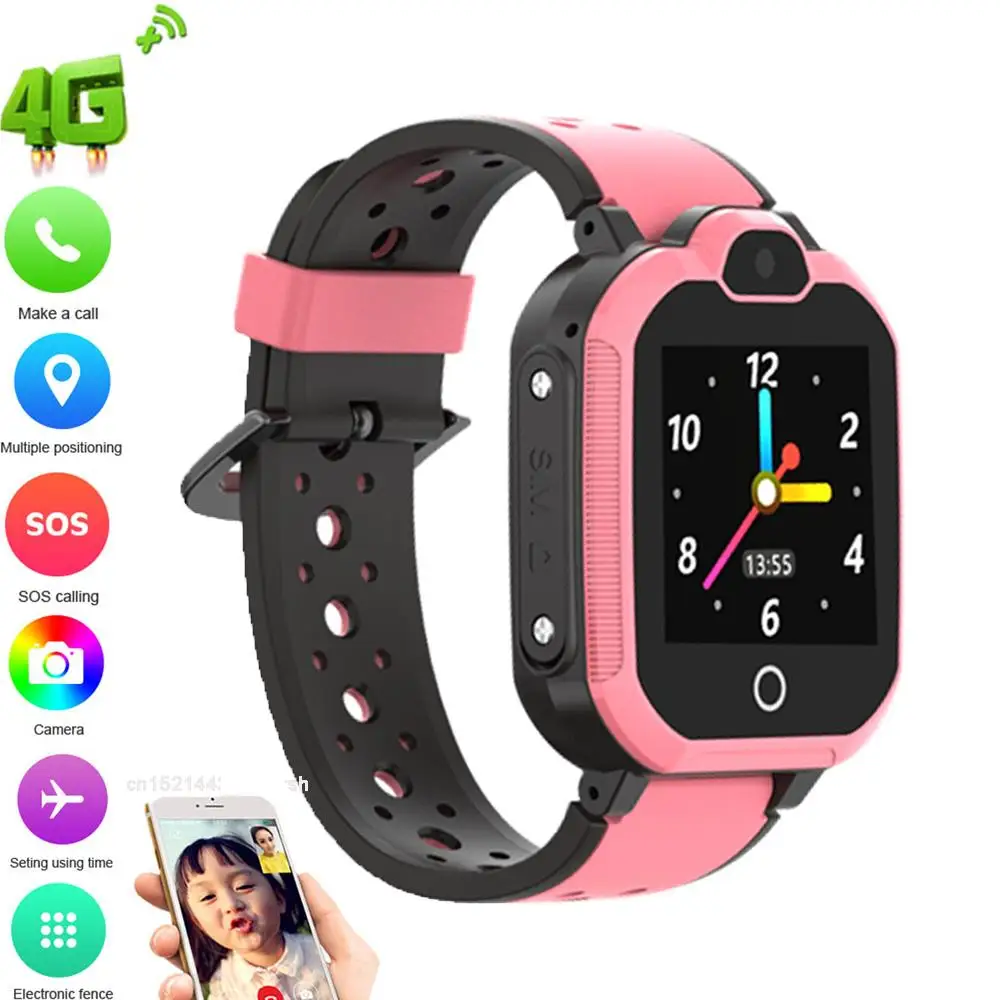

4G Kids Smart Watch IP67 Waterproof GPS Watch Video Call Phone Watch SOS Call Smartwatch Kids Chilren's Smartwatch GPS Clock.