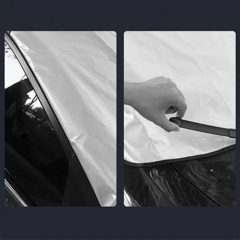 Лобовое стекло автомобиля щиток от снега антифриз крышка зима Анти-мороз файл утолщаются Защита от солнца снег Крышка