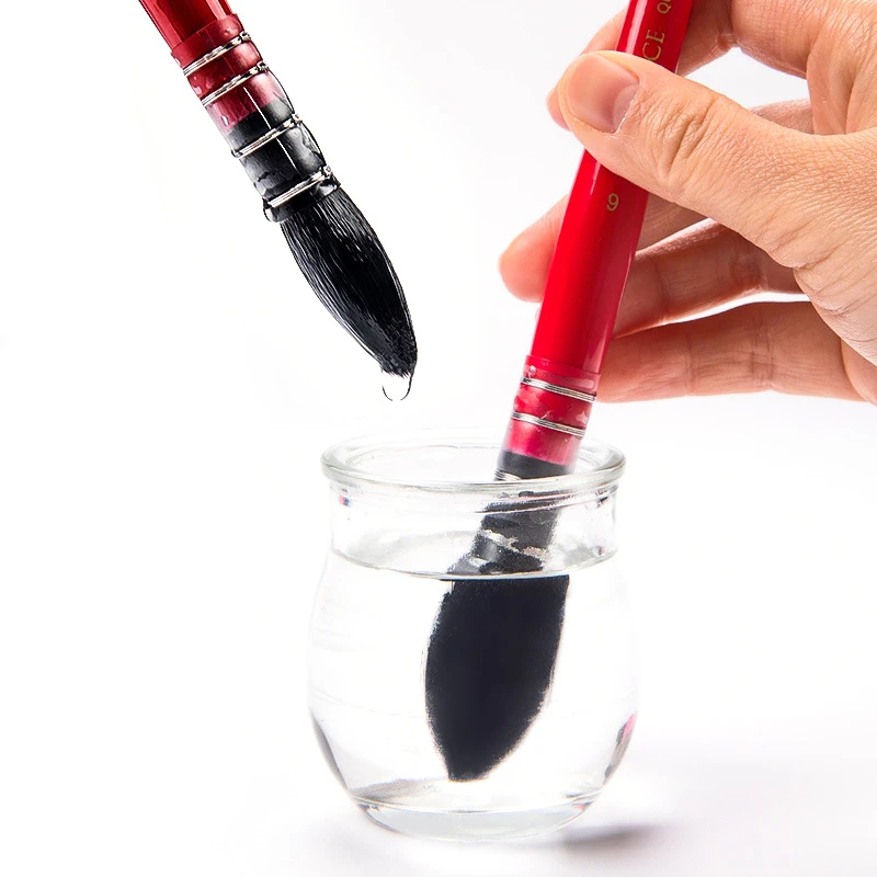 Calligraphy Brush Paint Brush Professional Watercolor Brush Squirrel Nylon Hair Brush Pen Calligraphy Round Point Hand Painting Art Supplies