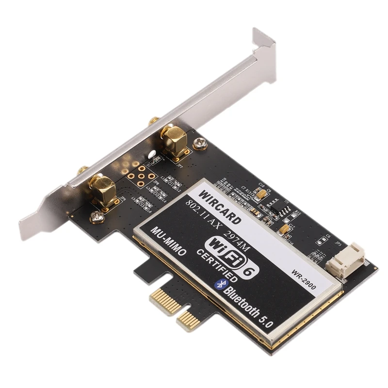 WIRCARD для настольных ПК Intel AX200 WR-9200 2974M 2,4G/5G BT5.0 PCI-E беспроводная карта+ 2 шт 6DBi антенна двухдиапазонная сетевая карта