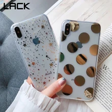 LACK Роскошные гальванические в горошек чехлы со звездами для iPhone 11 11Pro Max 8 Plus 6 6S 7 X XR XS Max мягкий прозрачный чехол для телефона