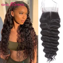 

She Admire 14-24 Inch Loose Deep Wave 2X6 4X4 5X5 6X6 Lace Closure Pre Plucked Human Hair 13X4 Frontal Free/Middle Part On Sale