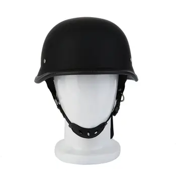 

Newest M/L/XL Motorcycle Helmet Matte Black German Style Vintage Durable Half Face German Helmet Motorcycle Helmet Hot Selling