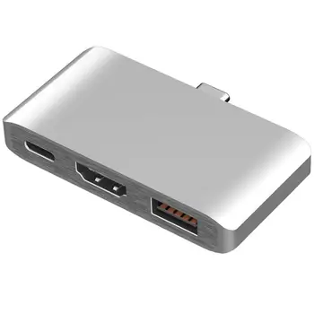

USB C Hub to HDMI 4K Dex Mode for Samsung Galaxy S8/S9 Nintend with PD USB 3.0 Hub Thunderbolt USB-C Dock for Pro(Silver