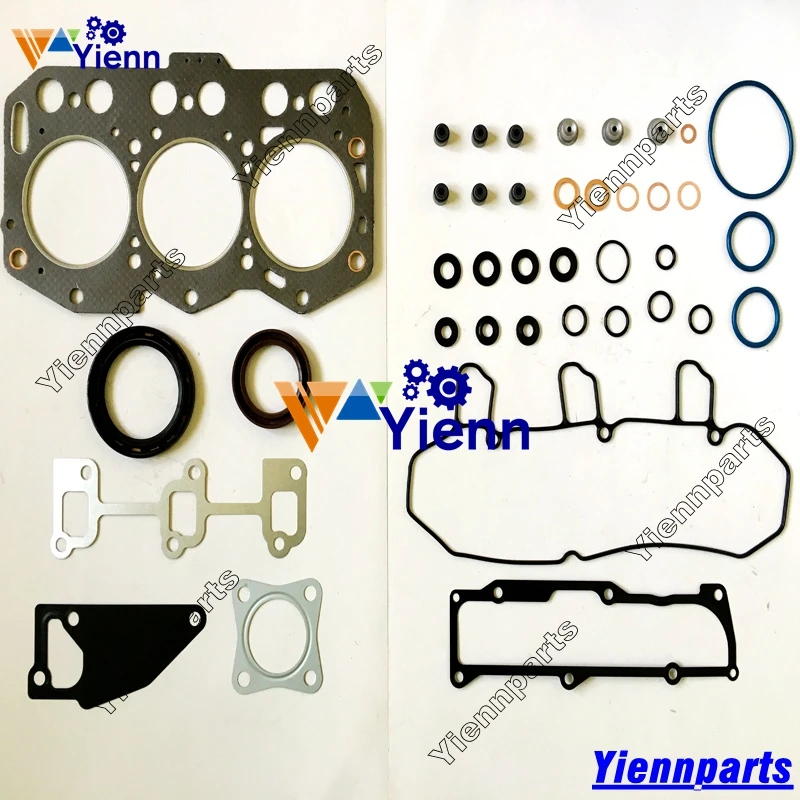Для Yanmar 3TNV76 полный комплект прокладок 719717-92670 Вт/прокладка головки 119737-01330 для