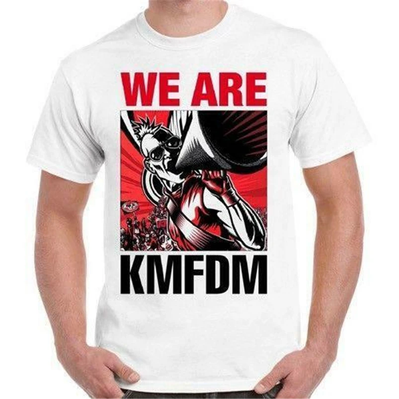 Kmfdm We Are Industrial Front 242 Die Krupps Mdfmk Ebm футболка в стиле ретро 58 большого роста | Мужская