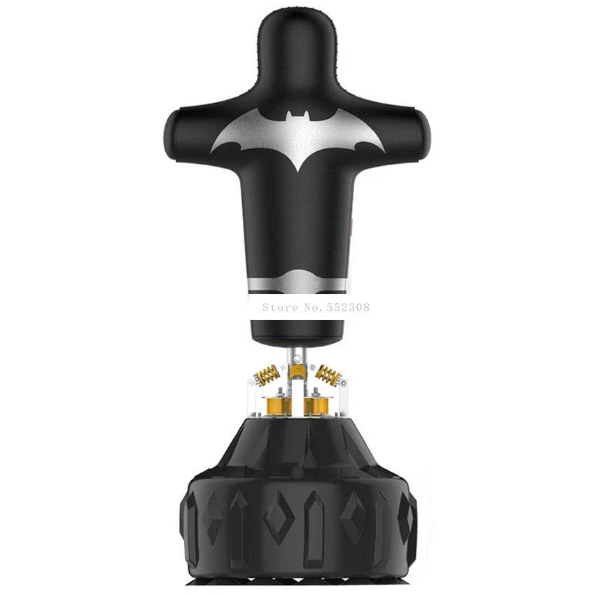 피트니스 훈련을 위한 소가죽 펀칭 볼과 팽창식 반사 스피드 볼, 더블 엔드 복싱 백 9 바닥 서 펀칭 백 권투 기둥 펀칭 스포츠 샌드백 권투 훈련 압력 릴리프 피트니스 장비, 인간의 모양