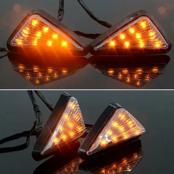 

Motorcycle LED Light Amber Turn Signal Flashing Weatherproof Bulb Replacement Set