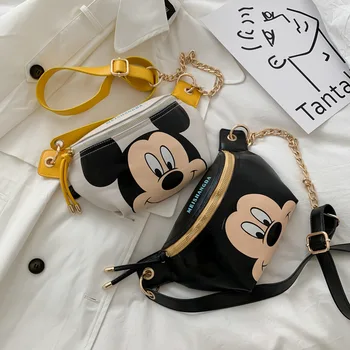 

Disney bag girl cute Mickey Mouse Donald Duck small bag fashion cartoon chest bag children crossbody bag