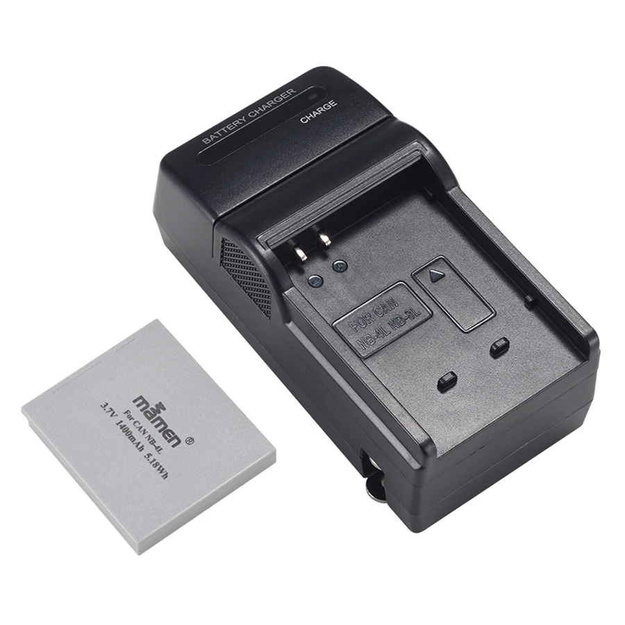 Mamen NB-4L NB4L NB 4L Digital Camera Battery Pack+ Single Charger for Canon IXUS 60 65 80 75 100 110 115 120 130 SD780 SD960
