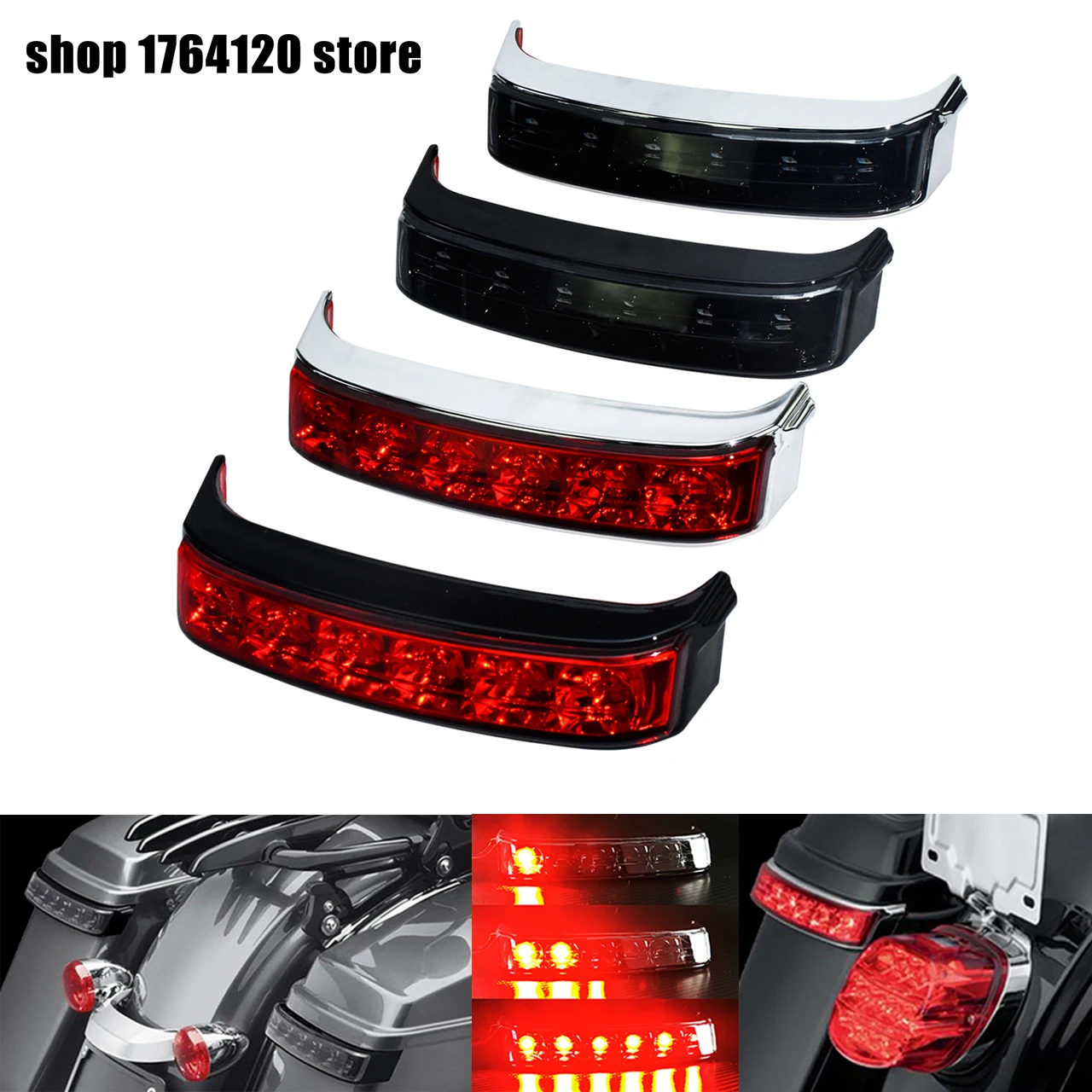 

Saddle Bag Luggage Tail Turn Signal Light Running Brake Lamp For Harley Touring Road King FLHR '14-up CVO Limited FLHTKSE 2015