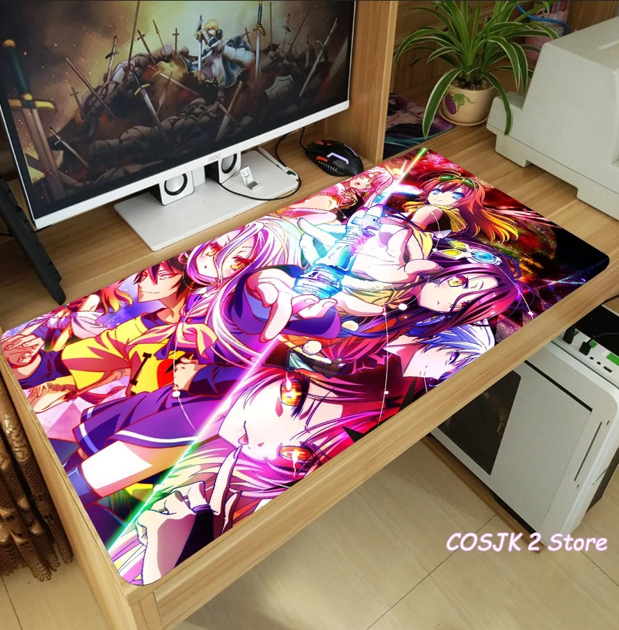Коврик для мыши с аниме NO GAME LIFE Sora Shiro утолщенный игровой коврик ноутбука