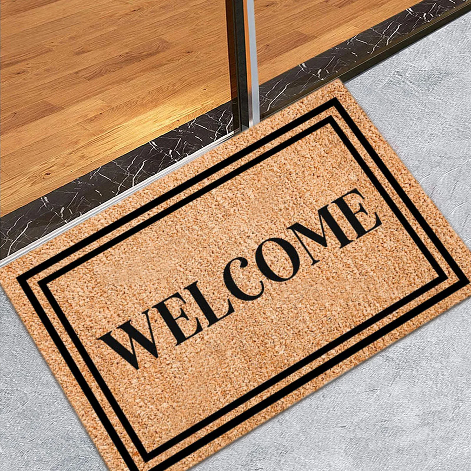 Welcome Doormat Entrance Mat Hallway Funny Letter Print Anti-slip