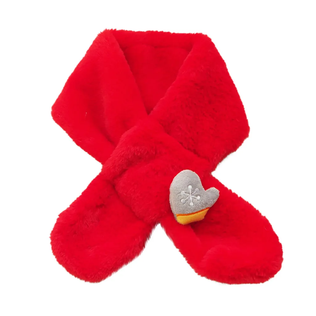 Дизайн, модный Зимний Рождественский шарф, серия, имитация кроличьей шерсти, детский нагрудник, зимний теплый шарф, подарок для женщин - Цвет: A1
