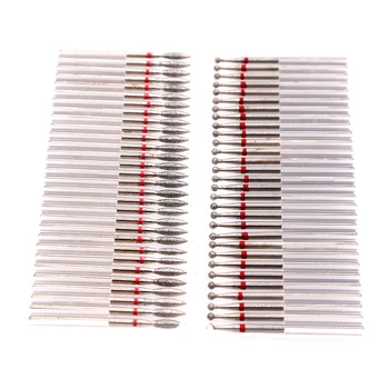 

30PCS Diamond Rotary Burrs Set Diamond Cutter for Manicure Set Electric Nail Drill Bit Set Milling Cutter for Nail Art Tool