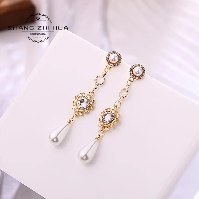 

Pearl stud earrings, Korean fashion long tassel earrings, ladies retro earrings, 2020 new jewelry