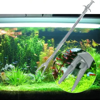

50CM Cleaning Tool Plastic Pliers Fish Tank Straight Tweezer Forceps Clip Aquarium Cleaning Clamp Plant Pruning Tongs new