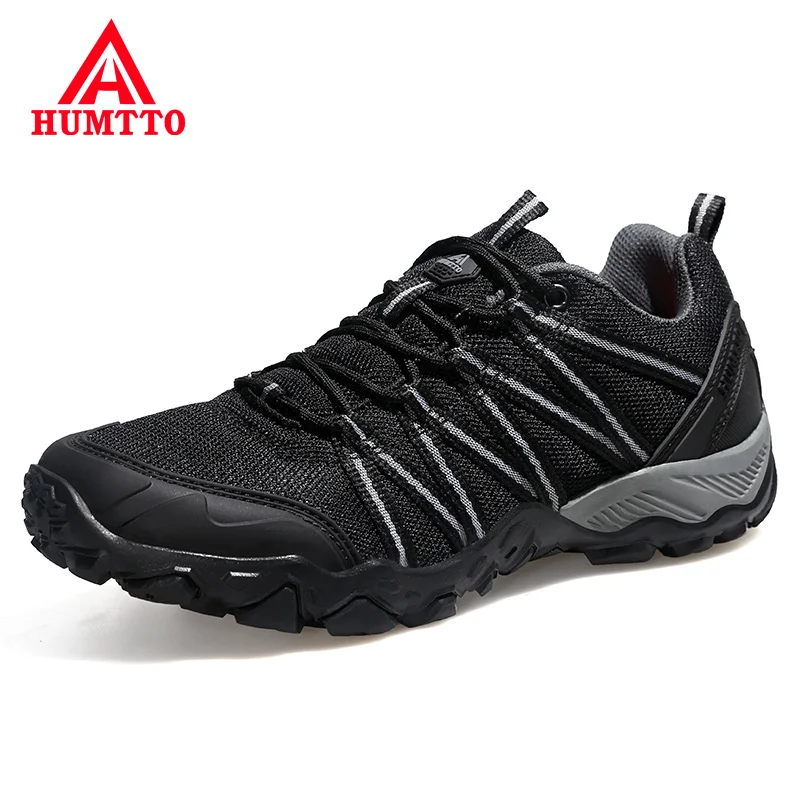 HUMTTO – chaussures de randonnée respirantes en cuir pour hommes, liquidation de marque, baskets d'extérieur, d'escalade, chasse, 2021