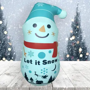 

Snowman Tumbler Inflatable Toys Thickened Durable Christmas Party Model Children Gift Festival Decorative Accessories