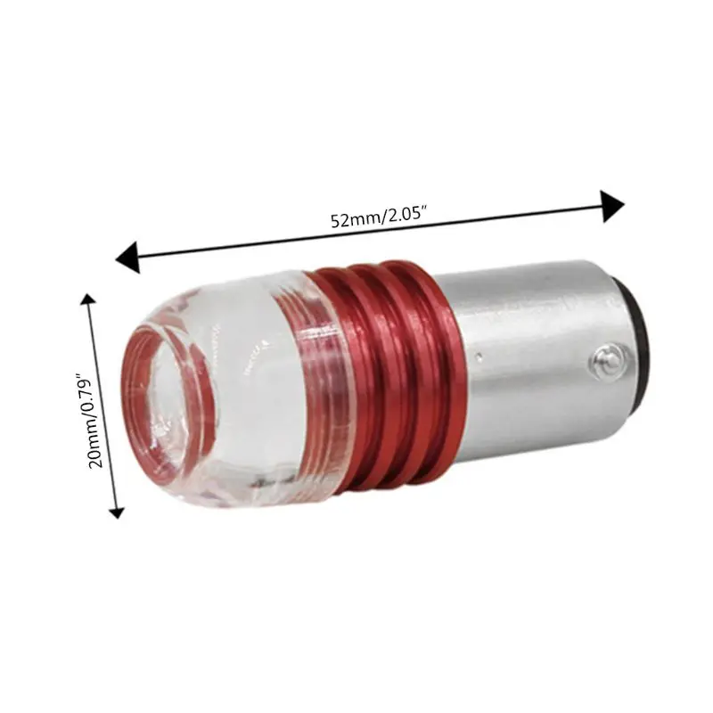 2PCS Red 1157 Strobe Flashing LED Projector Bulbs For Car Tail Brake Lights Auto Turn Signal Lamp Bulb