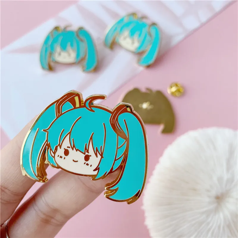 Эмалированная булавка/брошь Hatsune Miku | Украшения и аксессуары