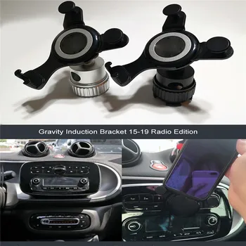 

GPS Navigation Mobile Phone Holder Car Radio Interface Bracket for Smart 453 fortwo forfour 2015-2019 For 4-6.5 inch Phone Stand