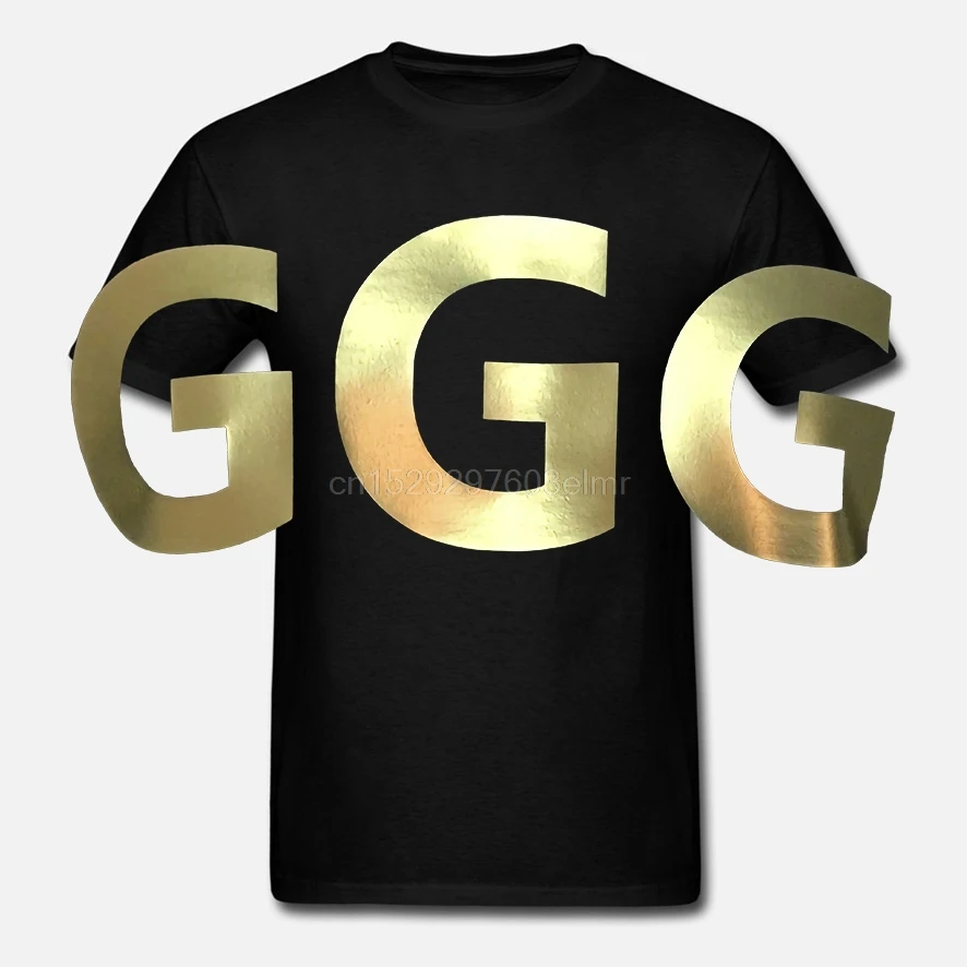 GGG GOLOVKIN бокс боксер Подпись истребитель футболка пользовательские варианты S-XXL |