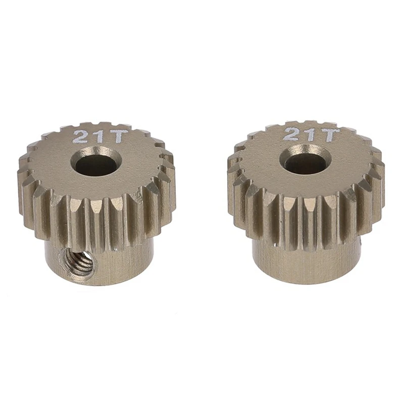 

5Pcs 48DP 3.175mm 21T Motor Pinion Gear for RC Car Brushed Brushless Motor