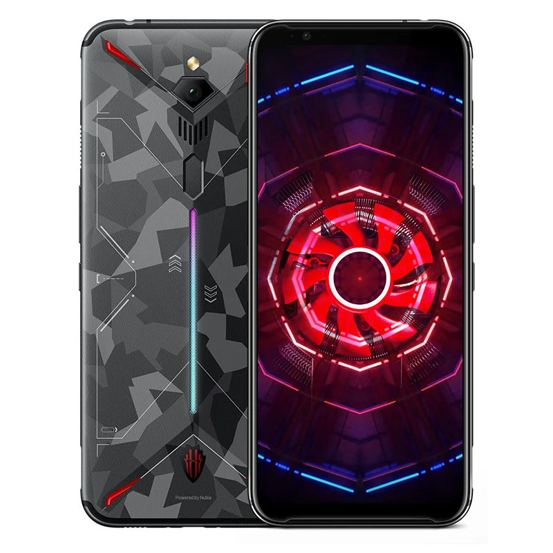 Версия США Nubia Red Magic 3 12 Гб 256 ГБ игровой мобильный телефон Snapdragon 855 Восьмиядерный 5000 мАч 6,65 дюймов 48MP 16MP 4G смартфон