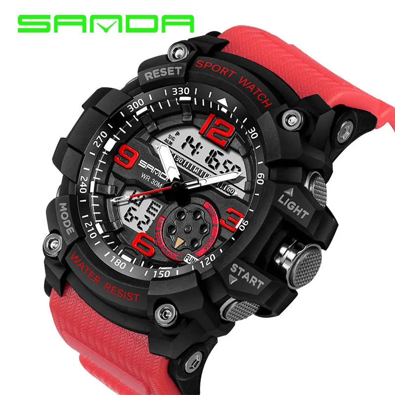 2018 Military Sport Watch Men Top Brand Luxury Famous Electronic LED Digital Wrist Watch Male Clock For Man Relogio Masculino