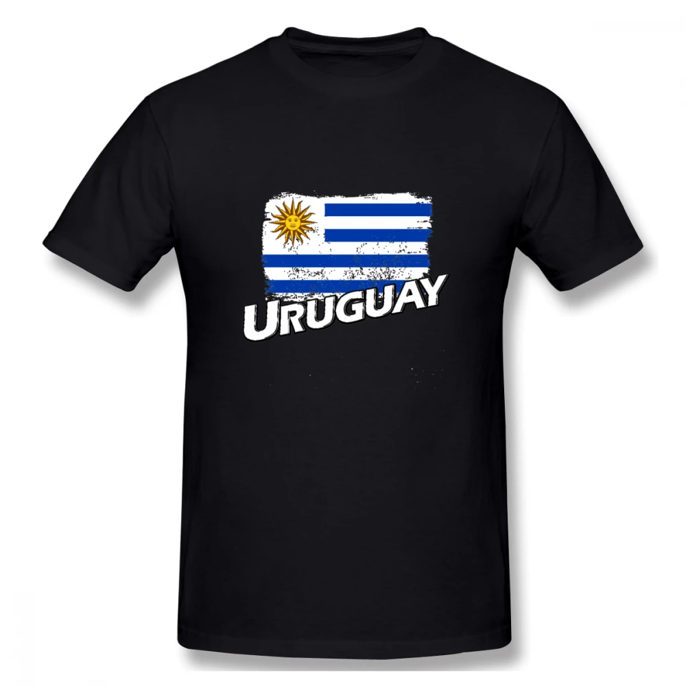 Uruguay FlagUruguay Flag Funny Novelty Men's Basic Short Sleeve T-Shirt R182 Tees Tops European Size | Мужская одежда